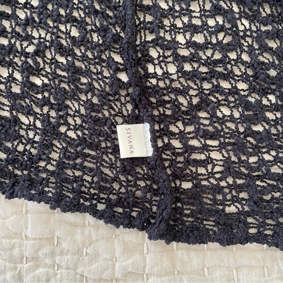 Sivana Handwoven Riva crop Knit top cardigan - Picture 3 of 5
